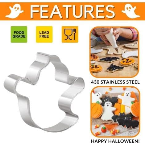 Kakeformer - Halloween - Sett med 7 - Rustfritt stål - Tåler oppvaskmaskin - Kakepynt