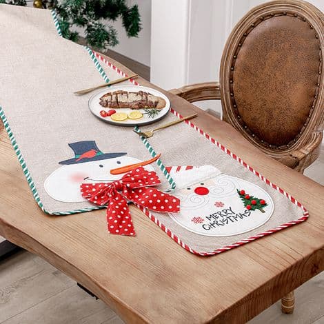 Juleduge i hør, julemandsduge til hjemmet og julefester