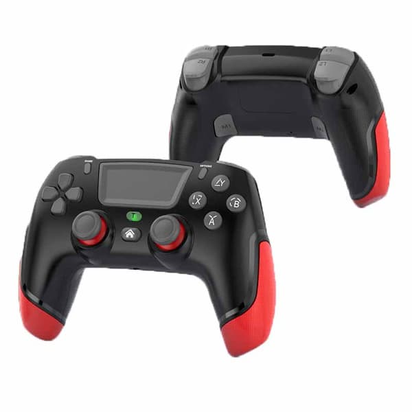 Game Elite Kontroller for PS4 Slim/Pro, Dobbel Vibrasjons Gamepad for PC, USB-tilkoblet Gamepad, Bluetooth Joystick