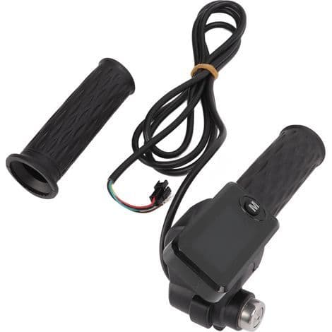 Par LCD-gasshåndtak for elsykkel med kabel og nøkkel - Vri hastighetskontroll