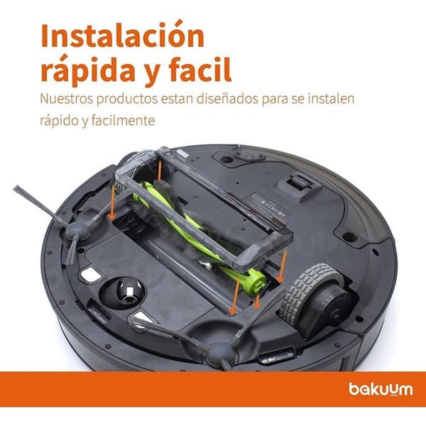 Sæt med 2 hovedruller, central børste til iRobot Roomba Combo R1138 / R111840 og tilbehør til robotstøvsuger