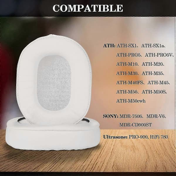 Øreputer Memory Foam Øreputer Deksel Erstatning Øreputer For Ath M50x Passer M40x M30x M20-Yogu