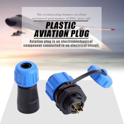 IP68 vanntett plastpluggkontakt SP13 med 2 pinner (2 pinner)