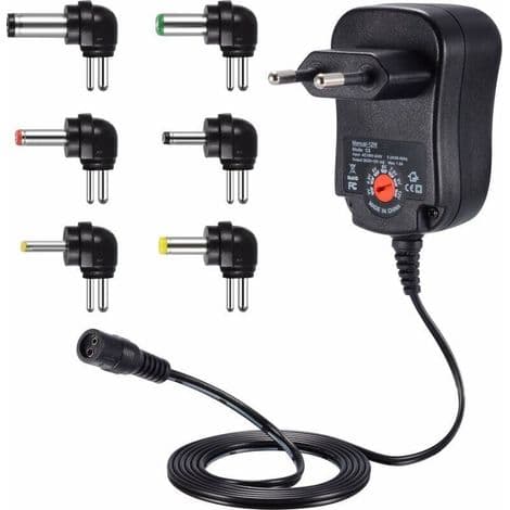 12W universell AC-adapter, 3V til 12V, lader for VTech Kidimagic og andre enheter