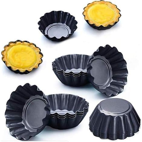 12 äggtårtformar, 7,5 cm i diameter [stor storlek] (1 styck)