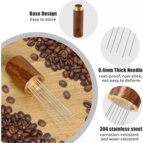 Verktøy, kaffenåldispenser, dispenseringsverktøy, 8 nåler 0,4 mm, espressonåldispenser, espressokafferører