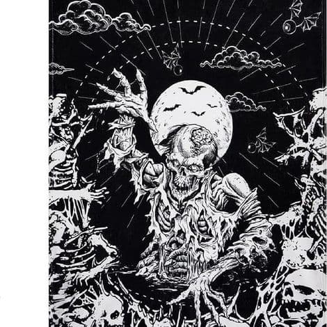 Halloween-teppe 75 cm x 100 cm, ideelt for festlige senger - 1