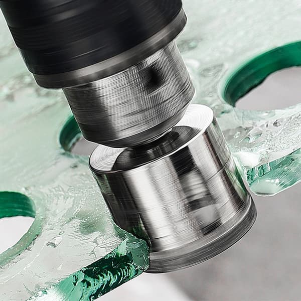1-delad 3-100 mm glashålsåg diamantbelagda borr för kakel, marmor, glas