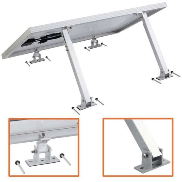 Solpanelsfäste - ZOR® - Monteringssats - 15-30° lutning - Platt tak - Väggmontering - Balkong
