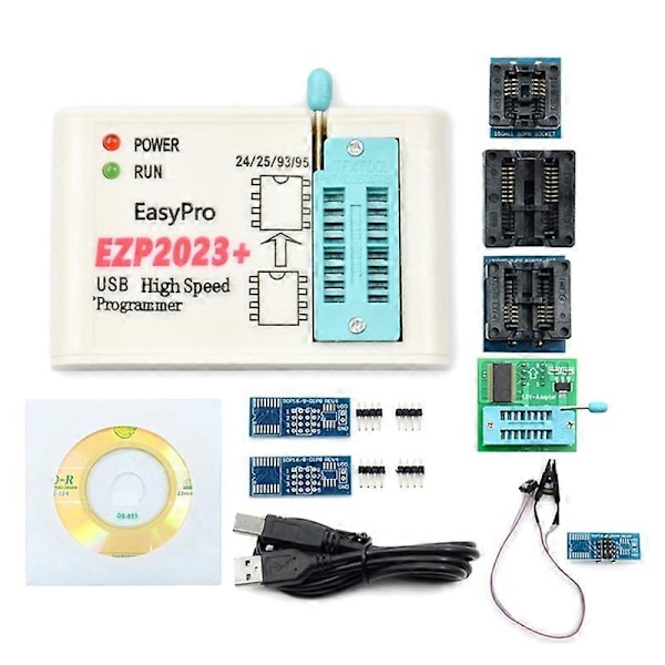 EZP2023+ Höghastighets SPI FLASH Programmer EZP2023 Stöd 24/25/93/95 EEPROM Bios 25T80 Bränning Offli
