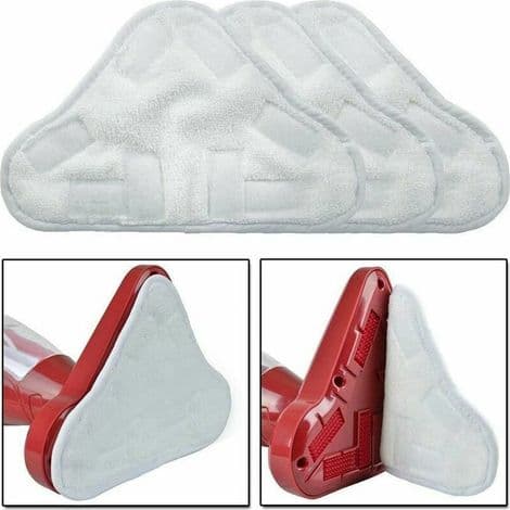 6 stk. mikrofiber dampmopp rengjøringsputer erstatning dampmopp kompatibel med H2O X5 H2O vaskbar