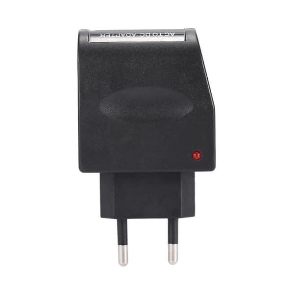90-240V AC til 12V DC 500mA strømadapter — EU-plugg sigarettenneromformer, svart
