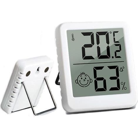 Ulisem Digitalt Termometer og Hygrometer, Innendørs Hjemmetermometer, Profesjonelt Måleinstrument