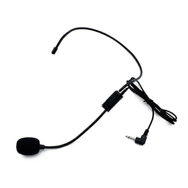 Professionellt 3,5 mm trådbundet mikrofonheadset Studiohögtalare Röstförstärkare Klar Ljudmikrofon För Konferensguide Tal Lärare