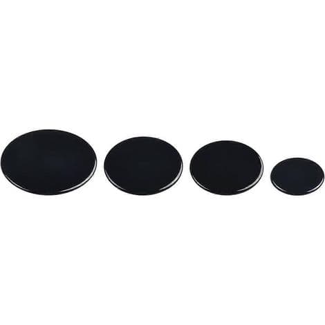 Sæt med 4 gasbrænderhætter til kogeplader (55 mm, 75 mm og 100 mm) - Køkkentilbehør - Konkav form