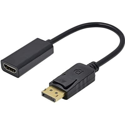 DisplayPort uros-HDMI naaras -sovitinkaapeli Full HD