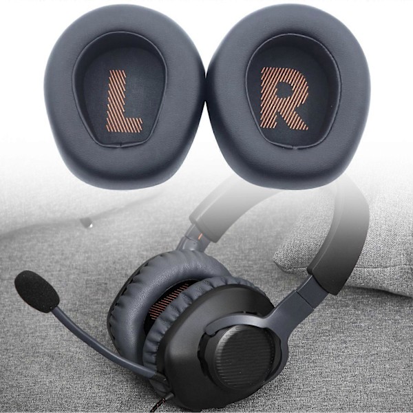 1 Par Hörlurskuddar Utbytbara Dammtäta Andningsbara Gaming Hörlursöverdrag Kompatibla JBL QUANTUM Q600