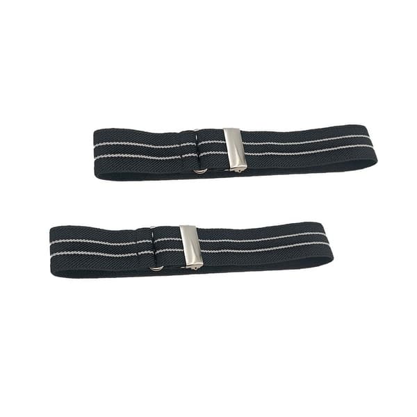 Elastiske armbånd - Justerbare armbånd til mænd og kvinder, sorte