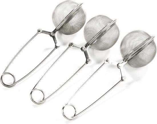 Tesil i rostfritt stål, 3-pack, teinfuser i rostfritt stål