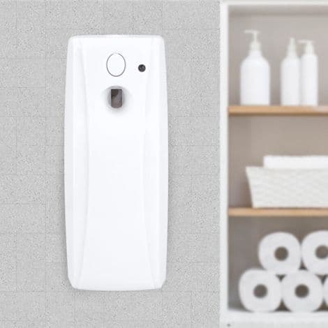 Luftfräschardispenser, aerosolpulverdispenser, automatisk väggmonterad luftfräscharpulverdispenser med smörjlock