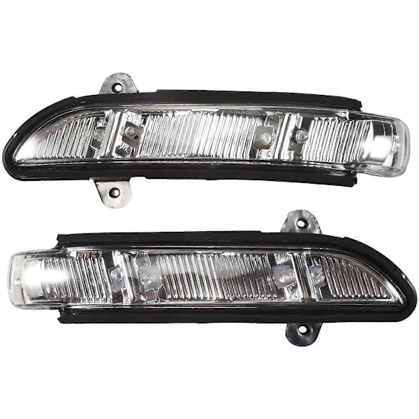 Bil Fram LH + RH Dörrspegel Blinkerslampa för Mercedes W211 W221 07-10 A2198200521 A2198200621