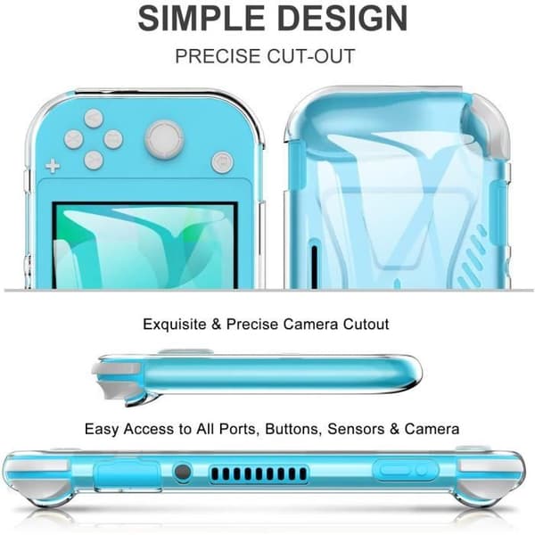 Ripebestandig mykt TPU-bakdeksel til Nintendo Switch Lite 2019