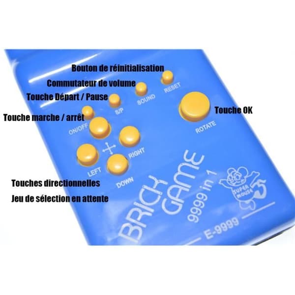 Tetris Spill Lomme LCD Elektronisk Konsoll Klassisk Murstein Gaveleke NF