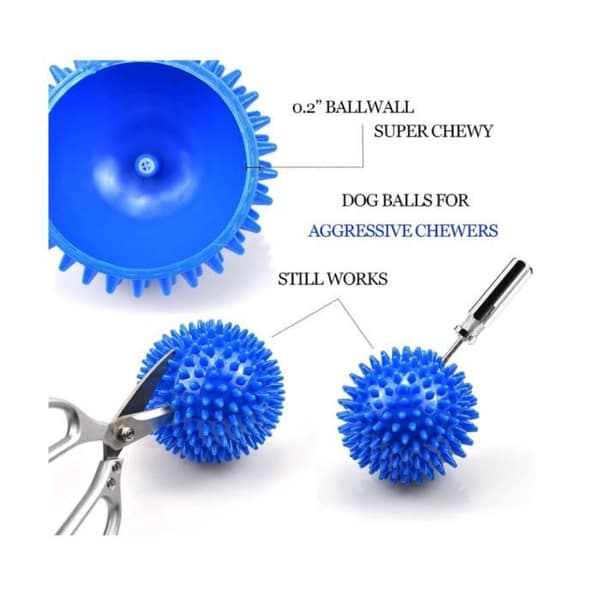 Hundleksak - Stora pipbollar - 12 cm - Gummi - Flyter och studsar