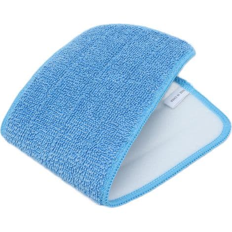 Stykker Flade Mikrofiber Moppepuder til Mopper 14x41cm, Vaskbare og Genanvendelige, Kompatible med de fleste Velcro-mopper