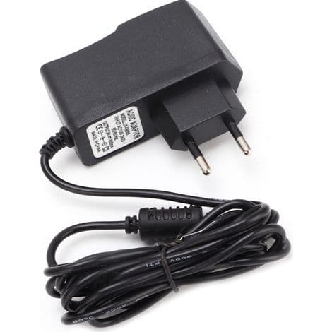 9V sort strømadapter til flere anvendelsesmuligheder - 190 cm kabellængde - 100-240V AC-indgang EU