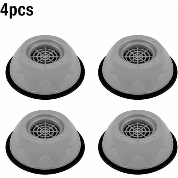 Antivibrasjonsputer - PZCC - 4 stk. - Høykvalitetsgummi - Diameter 9 cm - Høyde 4 cm - Støyreduksjon