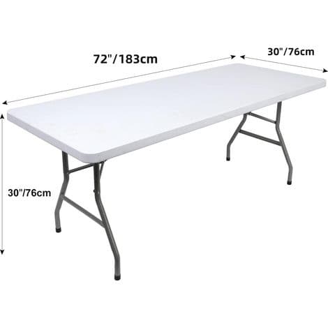 Sort strækdug, 152x76x76 cm (5FT), til arrangementer