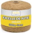 Jutesnöre - Creative Deco - 300m - 3mm tjocklek - Bröllopsdekoration - DIY-hantverk