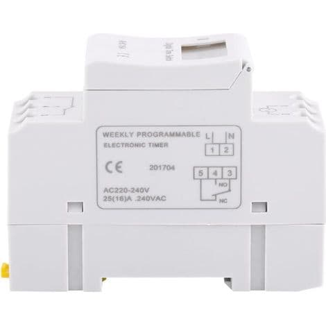 Ulisem Veckovis LCD Elektrisk Timer med Digital Timer 15 A (220 V)