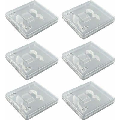 6 gennemsigtige etuier til USB-flashdrev