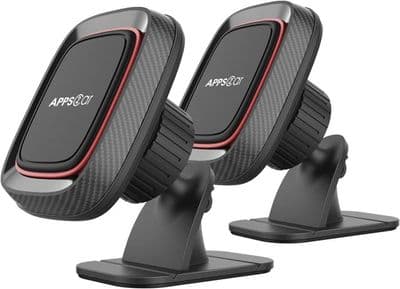 [2-pack] APPS2Car Magnetisk Telefonhållare, Universell Stark Grepp Telefonhållare, Super