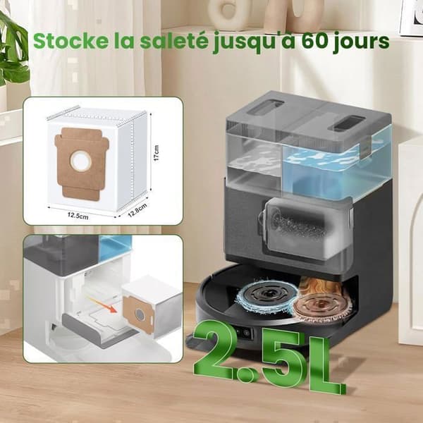 20 tilbehør iRobot Roomba Plus 405/505 Combo Robotstøvsuger, 6 støvsugerposer 4 sidebørster