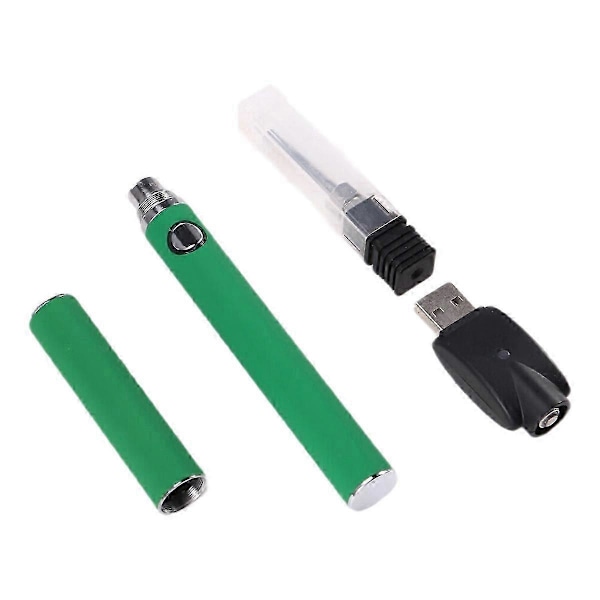 Apply 510 Gänga Batteri Patron Penna Justerbar Spänning Smart Power Penna USB Mini Lödkolvsats med Lock Grön