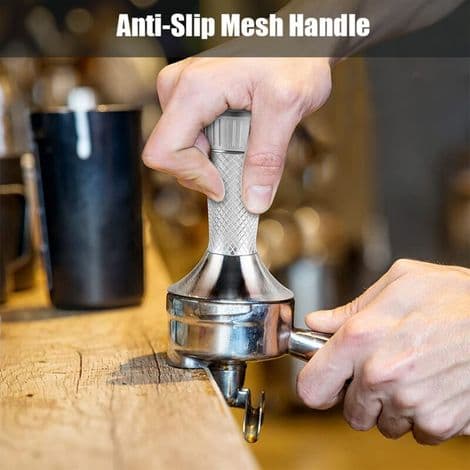 Espresso Nålekaffemaskine, 53 mm Espresso Kaffeguidepresser 2 i 1 med 5 Fine Nåle Rustfrit Stål Kaffedispenser