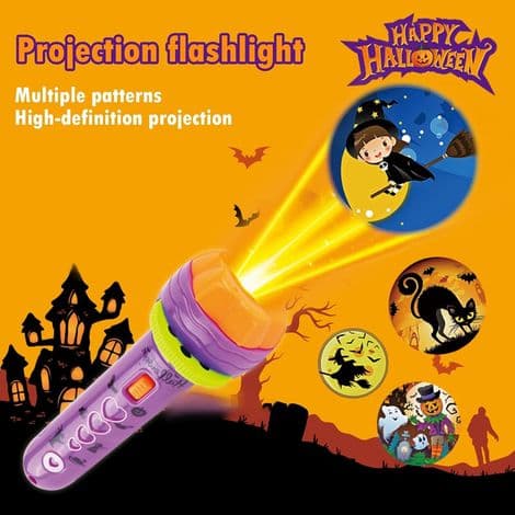 Halloweenprojektor Interaktiv Fickleksakspryl med Lins