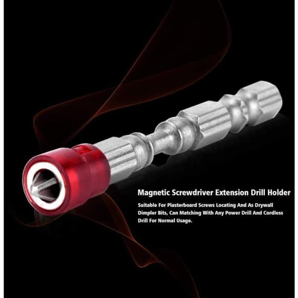 S2 Skruetrækkerbits, 5 stk., Magnetisk Phillips Hoved PH2, Adaptere med Magnet og Dybdestop (Farve)
