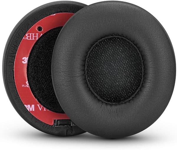 Ørepuder til Beats Solo 2/3 PU læder 1 par sort