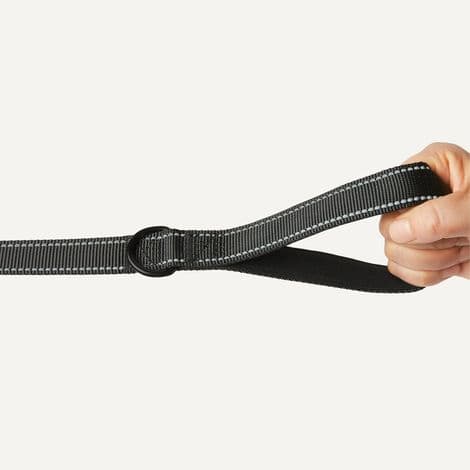 Hundebånd med doble polstrede håndtak og D-ring, 1,8m