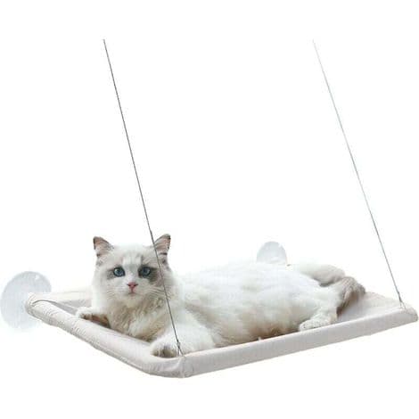 Ulisem Vindusmontert Sikkerhets Kattehylle, Solsete, Plassbesparende Kattsenger for Innekatter