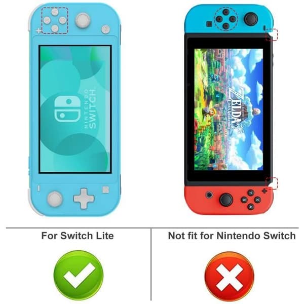 Reptåligt mjukt TPU-bakstycke för Nintendo Switch Lite 2019