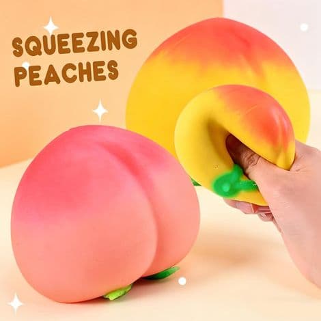 KOWOLL Grøn Æble Squishy Stressbold, Klemmelegetøj til Børn, Klemmebold