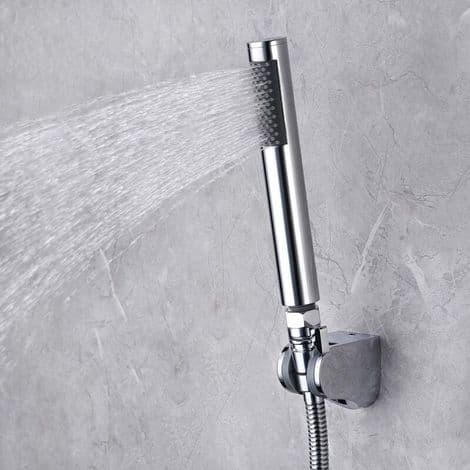 Forkromet messing bruseaflukningsventil - G1/2 vinkelventil med flowregulator, 1 stk. - ULISEM