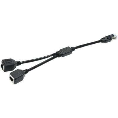 Ethernet LAN netværksadapterkabel, RJ45 han til 2 hun splitter, en til to