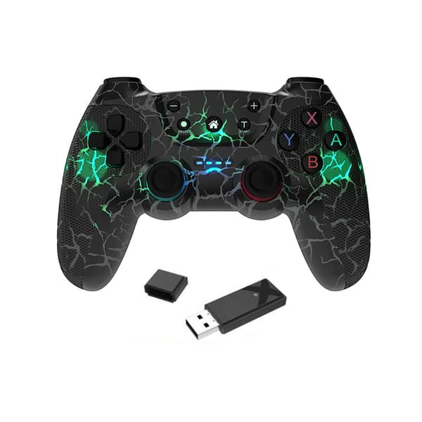 Trådløs spilcontroller til Switch/PC/STEAM/IOS/Android, 6-akset gyroskop, vibration, åndedrætslys stil 2