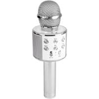 Karaokemikrofon - MAX - KM01 - Bluetooth - Innebygd høyttaler - Rosa og blå